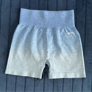 AYBL Sky Blue Ombre Seamless Shorts Compression Athletic Women’s Size XSMALL